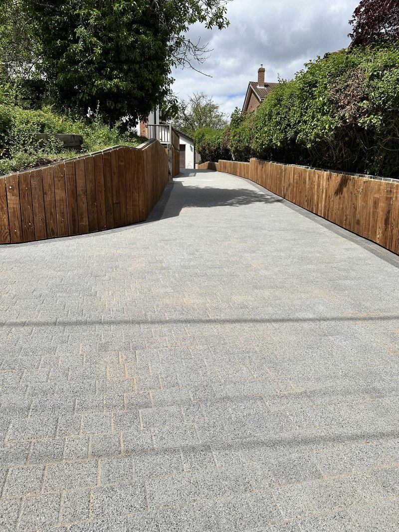 Three size, Granite Topped block installation process in Newmarket Road, Moulton, CB8 8SS