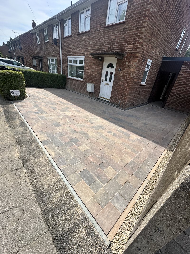 Block driveway installation in Tillyard Way, Cambridge, CB1 8GT - before work begins