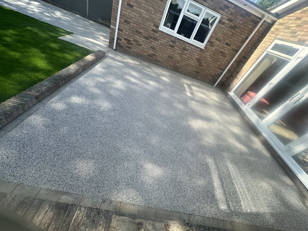 Resin driveway installation in Sefton Way , Newmarket CB8 0DB - before work begins