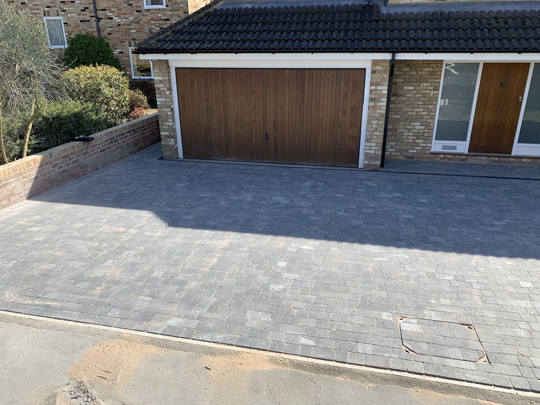 High-quality block paving driveway installation West Field, Little Abington, CB21 6BE