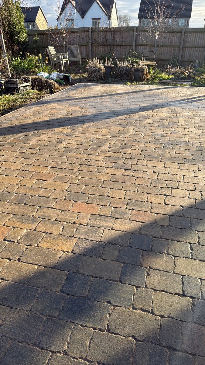 Cobble, Concrete, Bradstone block paving installation process in Chewells Lane Haddenham Ely CB6 3SS