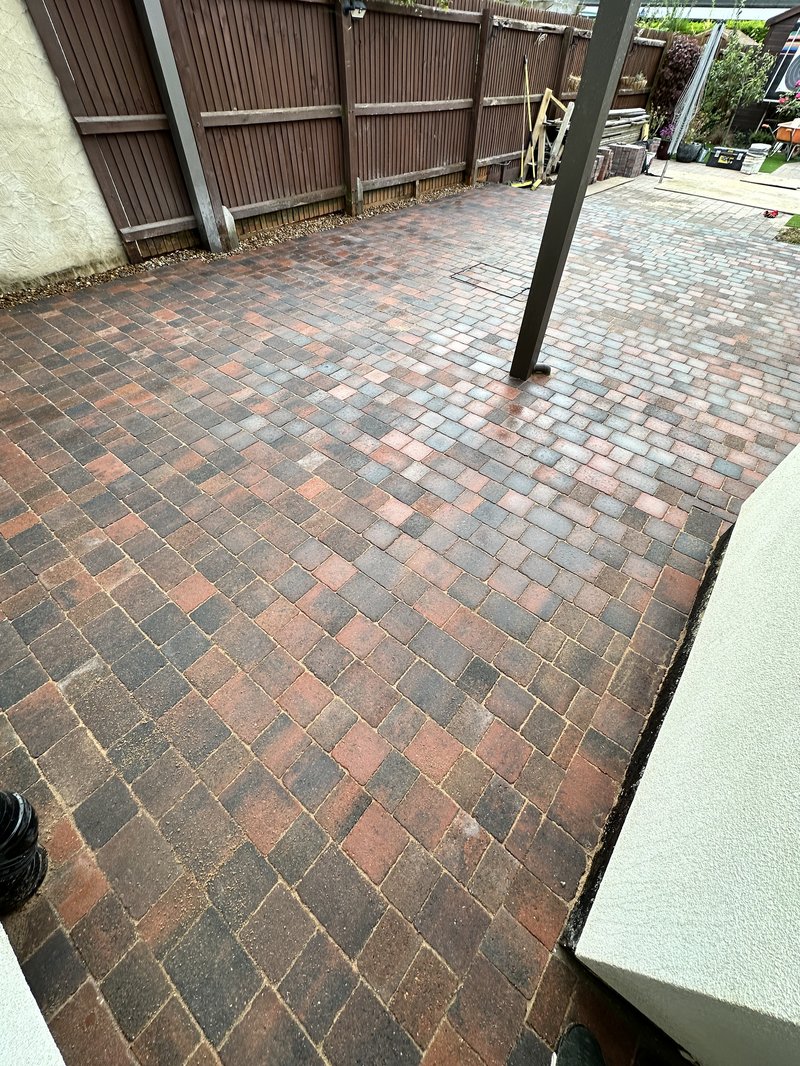 Rumbled, Three size, Concrete, Bradstone block paving installation process in Holbrook Road, Cambridge, CB1 7ST