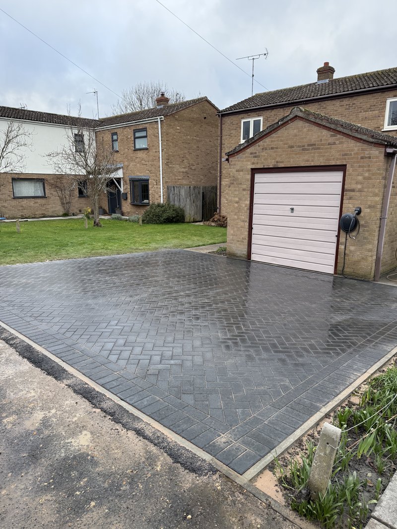 Block Paving driveway installation in Lynn Road, Littleport, CB6 1QG - before work begins