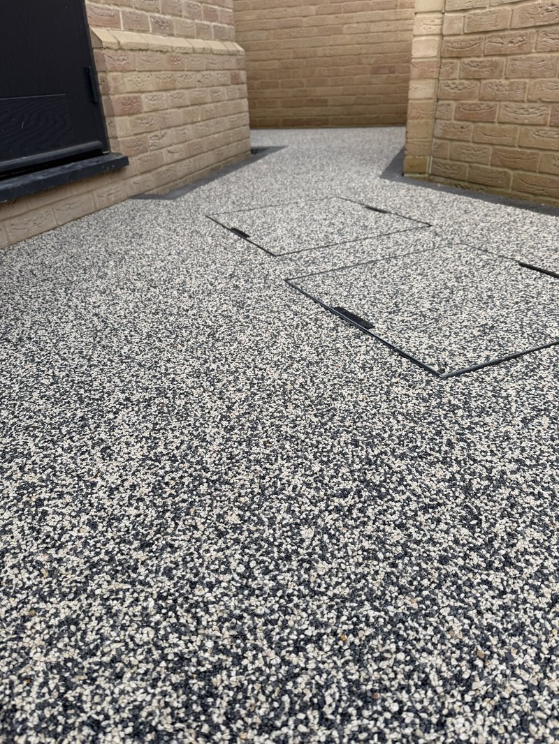 Completed resin driveway project in Brook Street, Soham, CB7 5AE